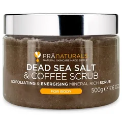 PraNaturals - Dead Sea Salt Body Scrub - Coffee