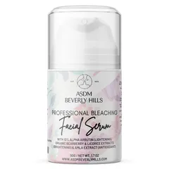 ASDM Beverly Hills - Professional Facial Bleaching Serum-10% Alpha Arbutin, Organic Bearberry, Amla & Licorice Extracts