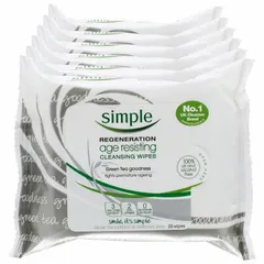 Simple - Regeneration Age Resisting Cleansing Wipes 25 wipes