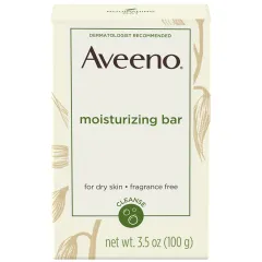 Aveeno - Gentle Moisturizing Bar Facial Cleanser For Dry Skin Fragrance-Free
