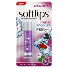 Softlips - Intense Moisture Berry Mint Lip Balm, SPF 15
