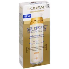 Loreal Age Perfect Pro-Calcium Radiance Perfector Sheer Tint Moisturizer SPF 12, Light Skin Tones