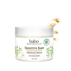 Babo Botanicals - NEW! Sensitive Baby Fragrance Free Miracle Cream