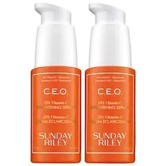 SUNDAY RILEY - C.E.O. 15% Vitamin C Brightening Serum Duo