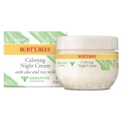 Burt's Bees - Sensitive Solutions Calming Night Cream with Aloe and Rice Milk