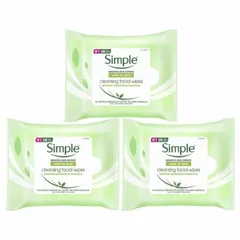 Simple - Kind to Skin Cleansing Wipes For Sensitive Skin 3 packs
