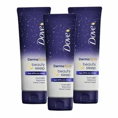 Dove - Derma Spa Beauty Sleep Overnight Manicure Hand Cream x3