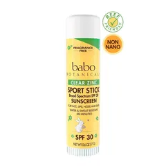 Babo Botanicals - Clear Zinc Sunscreen Stick SPF 30 - Fragrance Free