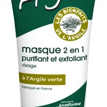 Juvaflorine - Argile 2 in 1 Mask Purifying and Exfoliating with Green Clay