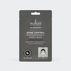 Shine Control Biodegradable Sheet Mask | Oil Balancing