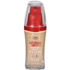 L'Oréal Paris - Infallible Never Fail Liquid Makeup with SPF 20, Buff Beige