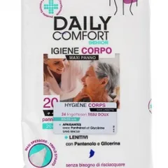 Daily Comfort Senior Wipes Body Hygiene 24 Wipes