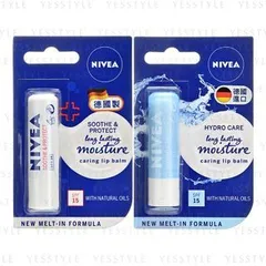 Nivea - Long Lasting Moisture Caring Lip Balm SPF 15 - 2 Types