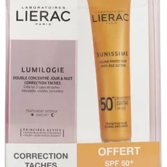 Lierac - Lumilogie Day & Night Dark-Spot Correction Double Concentrate + Sunissime Protective Fluid Global Anti-Aging SPF50 Free