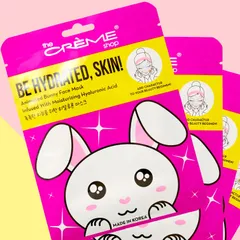 Be Hydrated, Skin! Animated Bunny Face Mask - Moisturizing Hyaluronic Acid