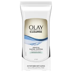Olay - Cleanse Gentle Facial Cloths, Fragrance Free Fragrance-Free