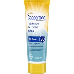 Coppertone - Defend & Care Sunscreen Oil Free Face Lotion SPF 30