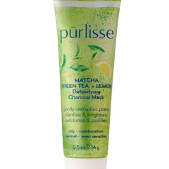 Purlisse - TRAVEL - Matcha Green Tea + Lemon Detoxifying Charcoal Mask