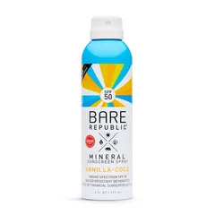 Bare Republic - Mineral SPF 50 Sunscreen Body Spray, Vanilla Coco