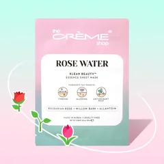 The Crème Shop - ROSE WATER Klean Beauty™️ Essence Sheet Mask
