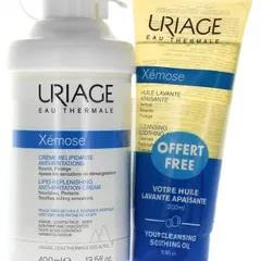 Uriage - Xémose Lipid Replenishing Anti-Irritation Cream + Cleansing Soothing Oil Free