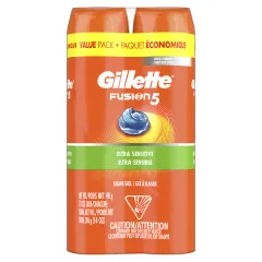 Ultra Sensitive Hydra Gel Men's Shave Gel Twin Pack