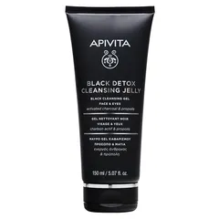APIVITA - BLACK DETOX CLEANSING JELLY Black Cleansing Gel - Face and Eyes