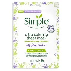 Simple - Hemp Ultra Calming Sheet Mask
