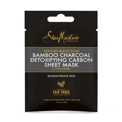 SheaMoisture - African Black Soap Bamboo Charcoal Detoxifying Sheet Mask
