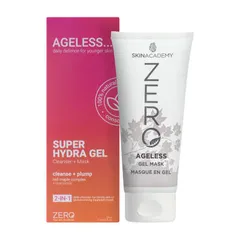 Skin Academy - Zero Ageless Super Hydra Gel 2 in 1 Cleanser + Mask