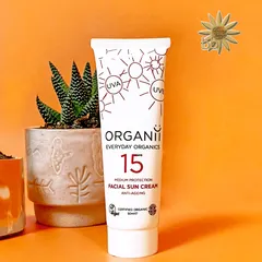 SPF 15 Mineral Anti-Ageing Facial Sun Cream — ORGANii