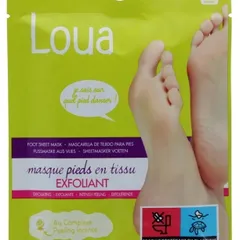Loua - Feet Mask in Fabric Exfoliating 1 Pair