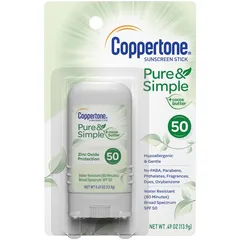Coppertone - Pure & Simple SPF 50 Stick Sunscreen, OZ