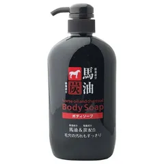 Kumano - Horse Oil and Charcoal Body Soap Bottle
