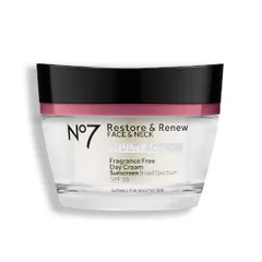 No7 - Restore & Renew Face & Neck Multi Action Fragrance Free Day Cream SPF 30