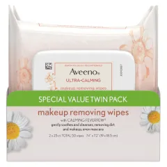 Aveeno - Ultra-Calming Sensitive Skin Makeup Removing Wipes Unspecified