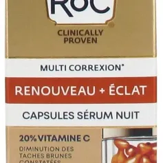 RoC Skincare - Multi Correxion Renewal + Radiance Capsules Serum Night 30 Biodegradable Capsules