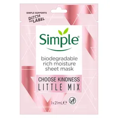 Simple - Sheet Mask Rich Moisture 1PC Limited Edition Little Mix
