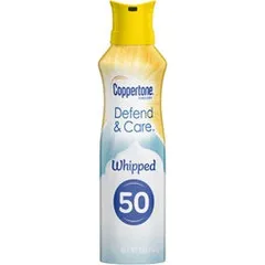 Coppertone - Defend Care Ultra Hydrate Whipped Sunscreen Lotion, SPF 50