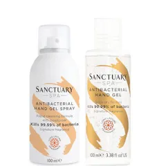 Sanctuary Spa - Hand Sanitiser Spray and Antibacterial Gel Duo