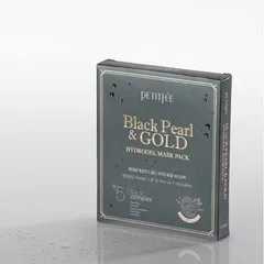 PETITFEE - Black Pearl & Gold Hydrogel Mask Pack 5pcs