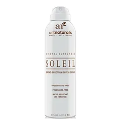 ArtNaturals LUXE - SPF 30 Broad Spectrum Sunscreen Spray - Water Resistant 80 Minutes - With Natural & Organic Ingredients - For all Skin Types - Gentle enough for Children, Kids & Babies