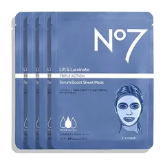 No7 - Lift & Luminate TRIPLE ACTION Serum Boost Sheet Masks