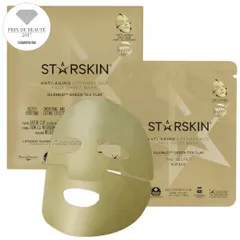 STARSKIN - SILKMUD™ Green Tea Clay Anti-ageing Liftaway Mud Face Sheet Mask
