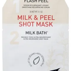 Erborian - Milk & Peel Shot Mask 1 Flash Peel Serum + 1 Milk Bath Sheet Mask