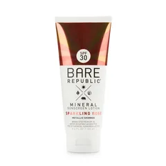 Bare Republic - Mineral Shimmer Sunscreen Lotion - Sparkling Rose, SPF 30, Reef Friendly, 40 Minute Water Resistance