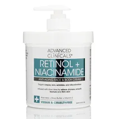 ADVANCED CLINICALS - Retinol + Niacinamide Crepey Skin Cream