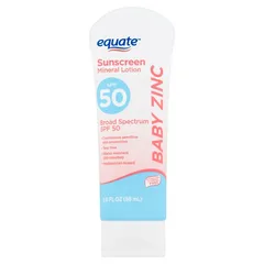Equate - Baby Zinc Broad Spectrum Sunscreen Mineral Lotion, SPF 50