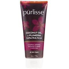 Purlisse - Coconut Oil + Plumeria Coffee Body Scrub