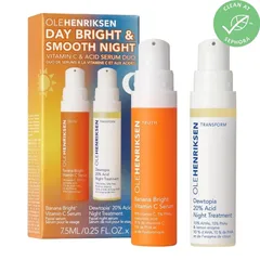 Day Bright & Smooth Night Vitamin C & Acid Serum Duo